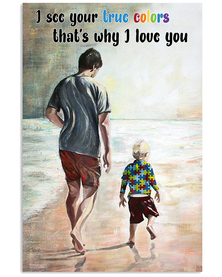 Autism I See Your True Colors - Autism Awareness Poster 0921