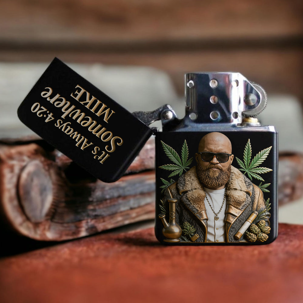 Cannabis Enthusiast, Custom From Any Photo - Personalized Weed Lighter