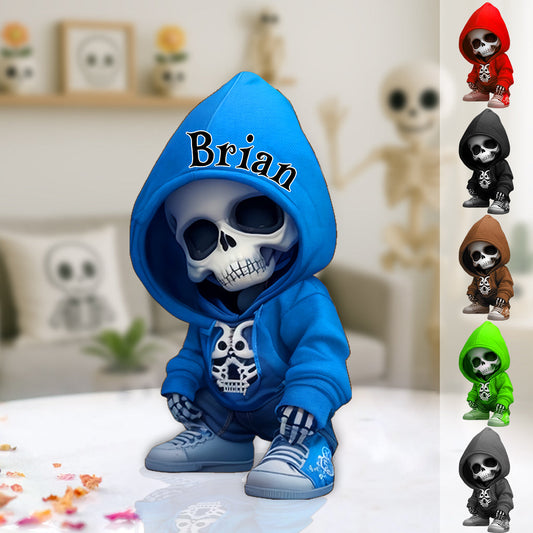 Cool Skull - Personalized Skull Custom Shaped Acrylic Plaque