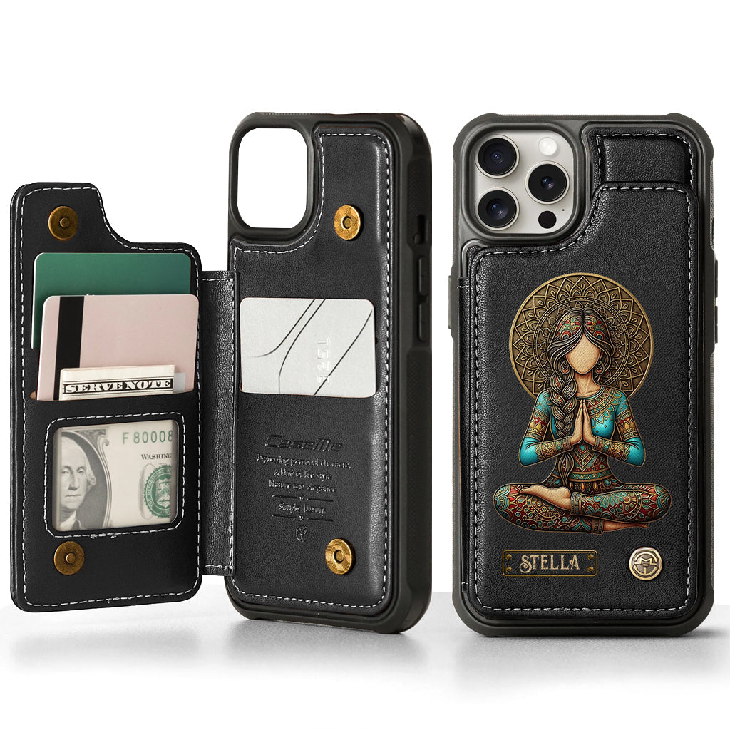 Lose Your Mind Find Your Soul - Personalized Yoga Wallet Phone Case