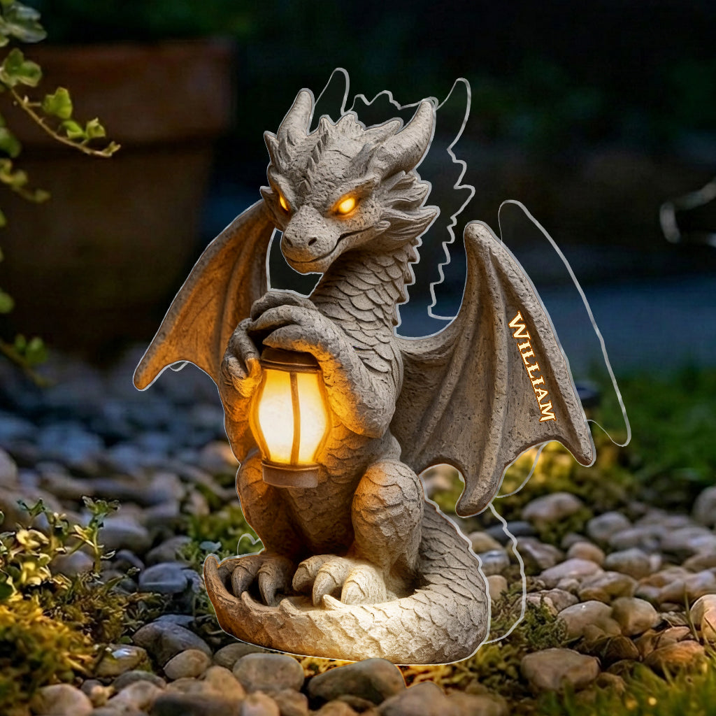 Guardian Dragon - Personalized Dragon Solar Acrylic Light