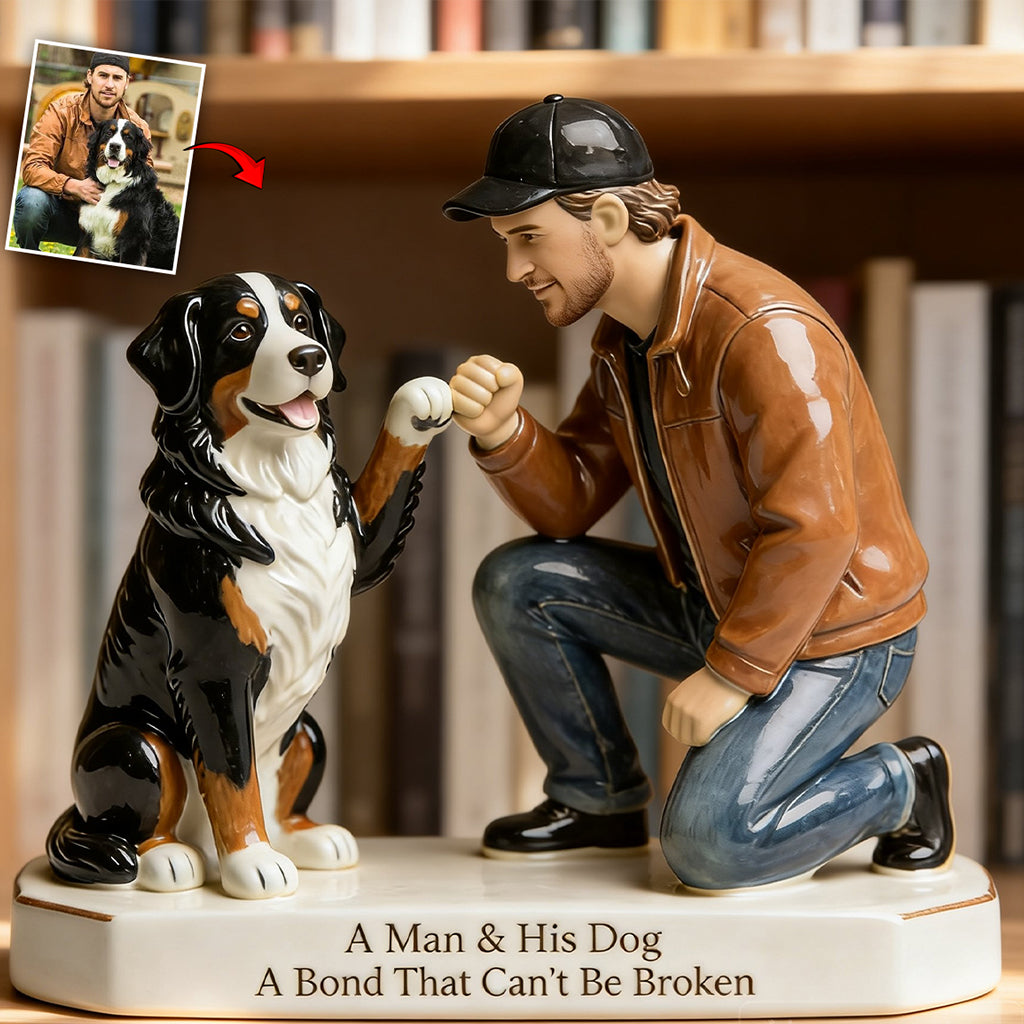 A Bond That Can't Be Broken - Personalized Dog Custom Shaped Acrylic Plaque