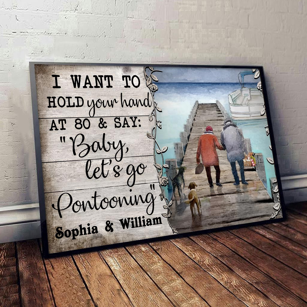 Let's Go Pontooning - Personalized Pontoon Canvas And Poster