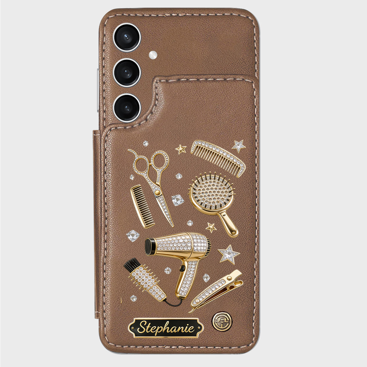 Hairdresser Scissors Salon Decor - Personalized Hairdresser Wallet Phone Case