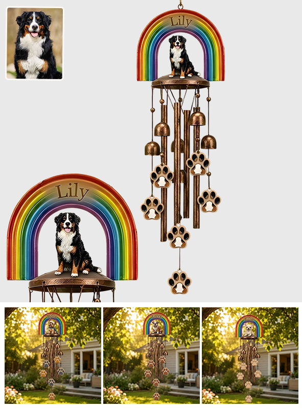 I'm Always With You - Personalized Dog Wind Chime With Charms