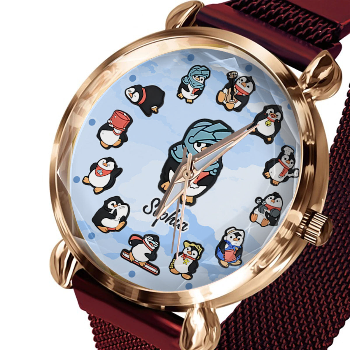 Just A Girl Who Loves Penguins - Personalized Penguin Lover Women Hand Watch
