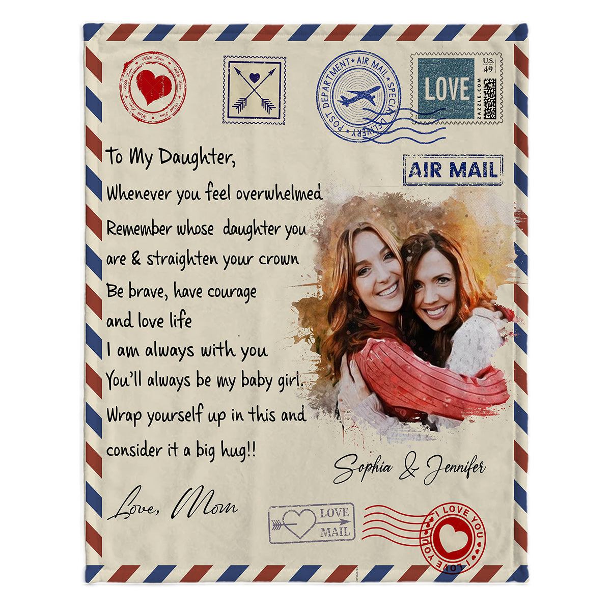 I Am Always With You - Personalized Daughter Blanket