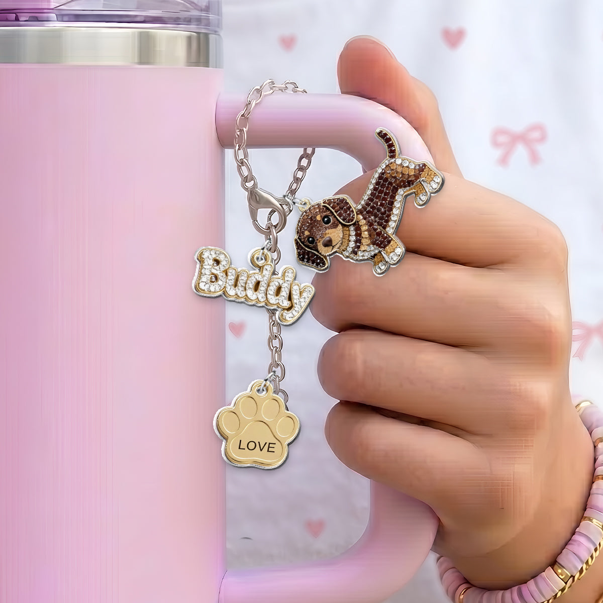 Any Pet Photo - Personalized Dog Dangling Charms