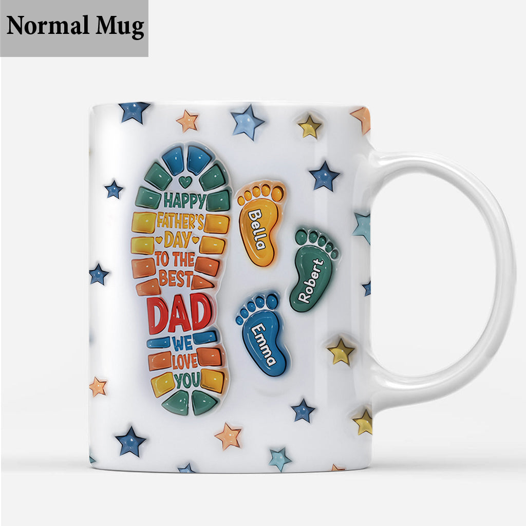 Happy Father's Day To The Best Dad - Personalized Father Mug