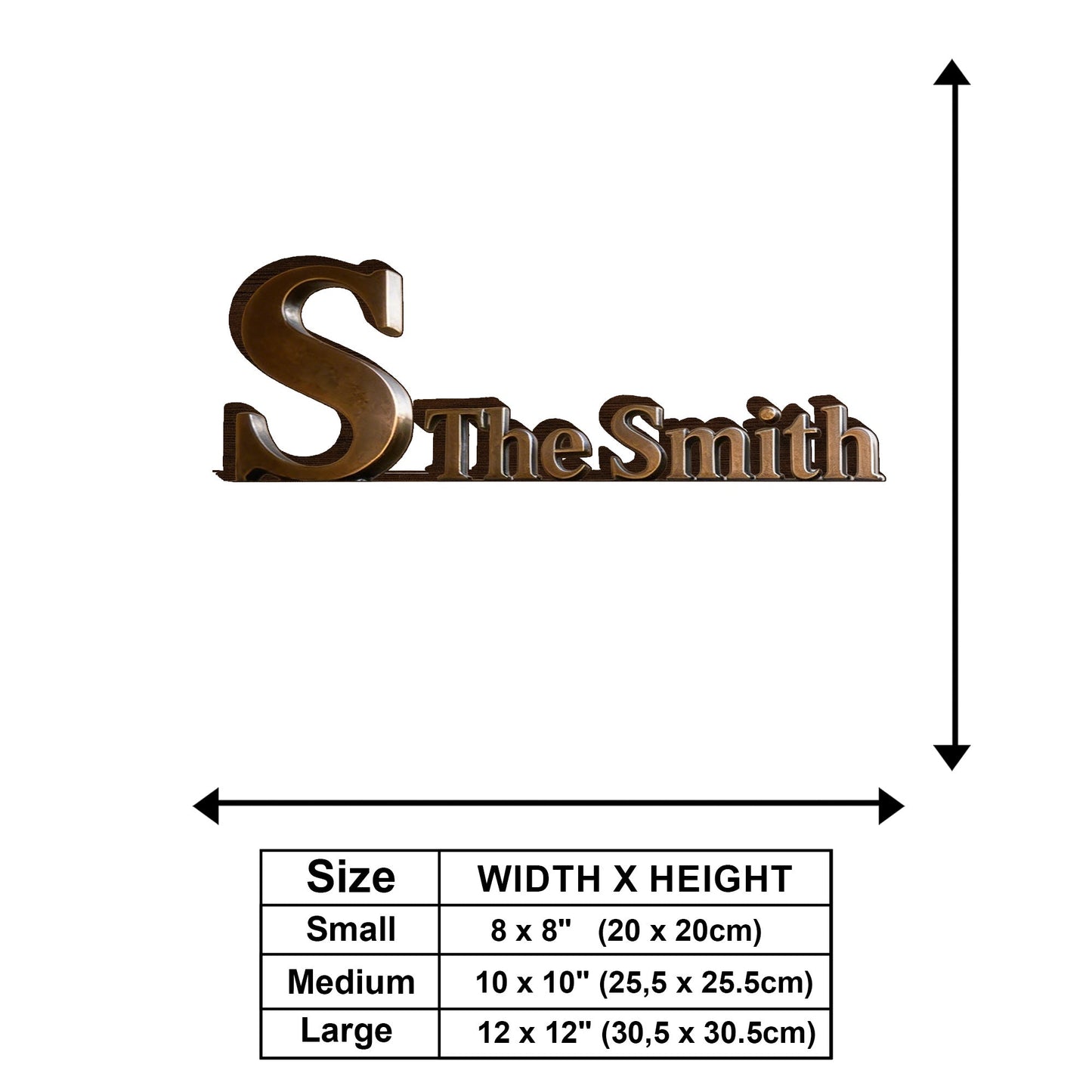 Initial Letter, Custom From Photo - Personalized Family Wooden Wall Mount Sign