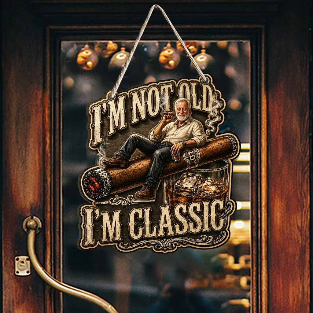 I'll Be in the Backyard - Personalized Whisky Custom Shaped Wood Sign
