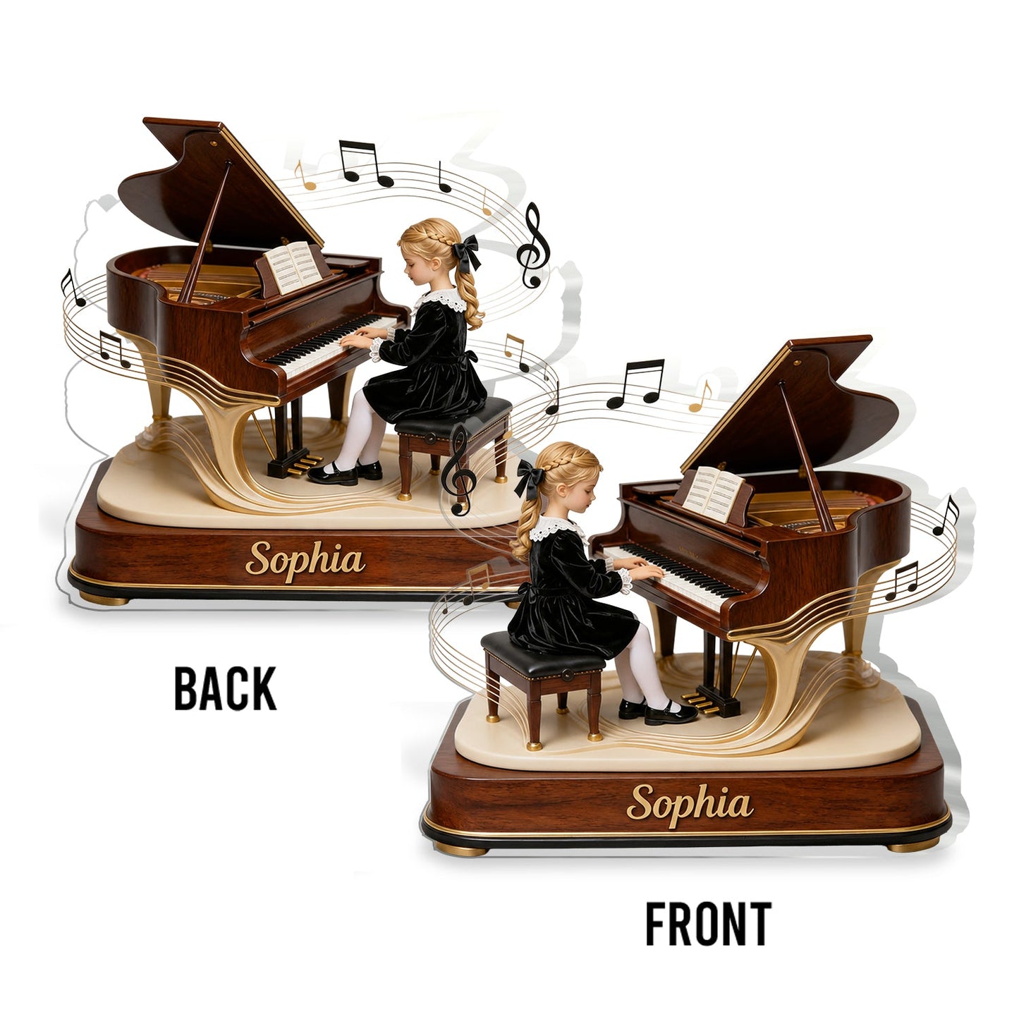 Custom From Any Photo - Personalized Piano 2-Side Printed Acrylic Plaque