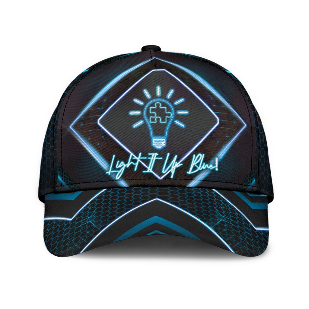 Autism Light It Up Blue - Autism Awareness Classic Cap 0921