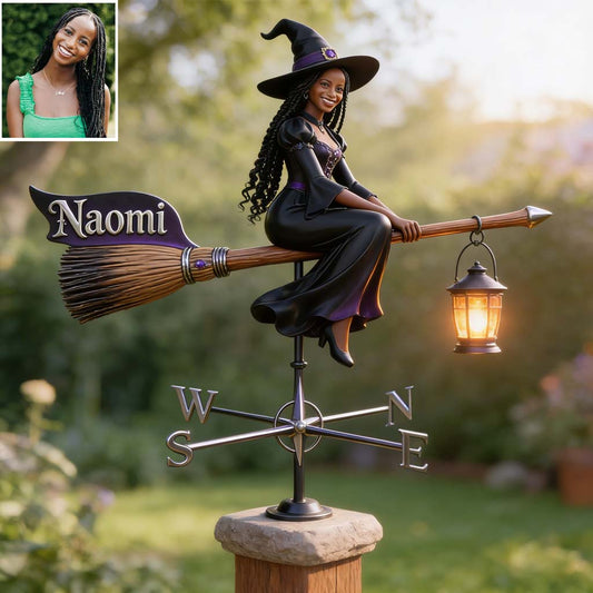 Custom Any Photo - Personalized Witch Weather Vane