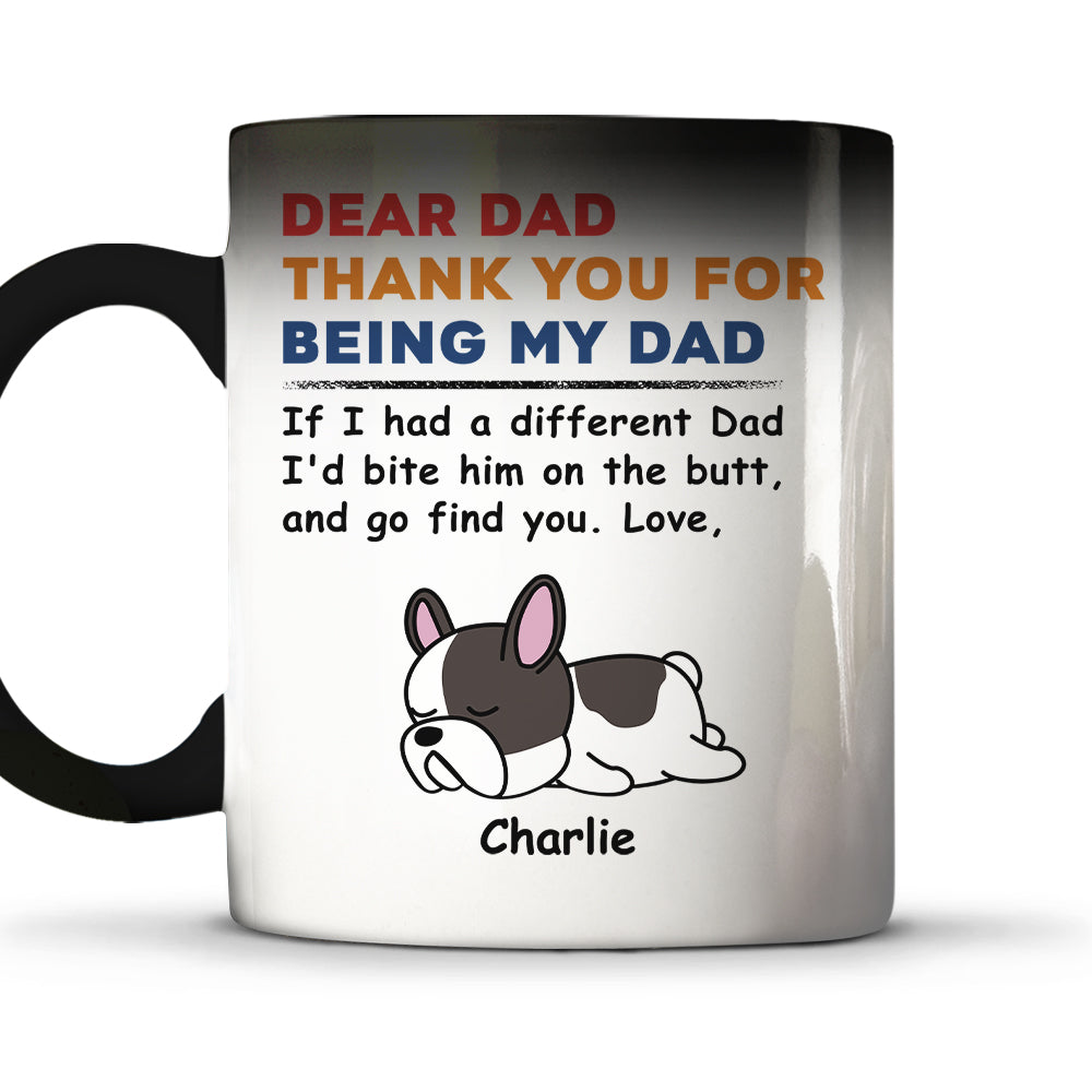 Creative Pet-Themed Color Changing Mug – Personalized  Design, Special Gift for Father, Mother and Family