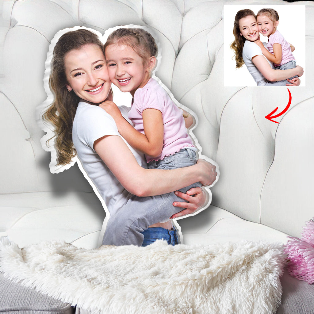 Custom Photo Humanoid - Personalized Step Mom Shaped Pillow