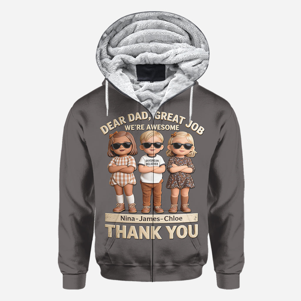Great Job Dad - Personalized Father All Over Shirt