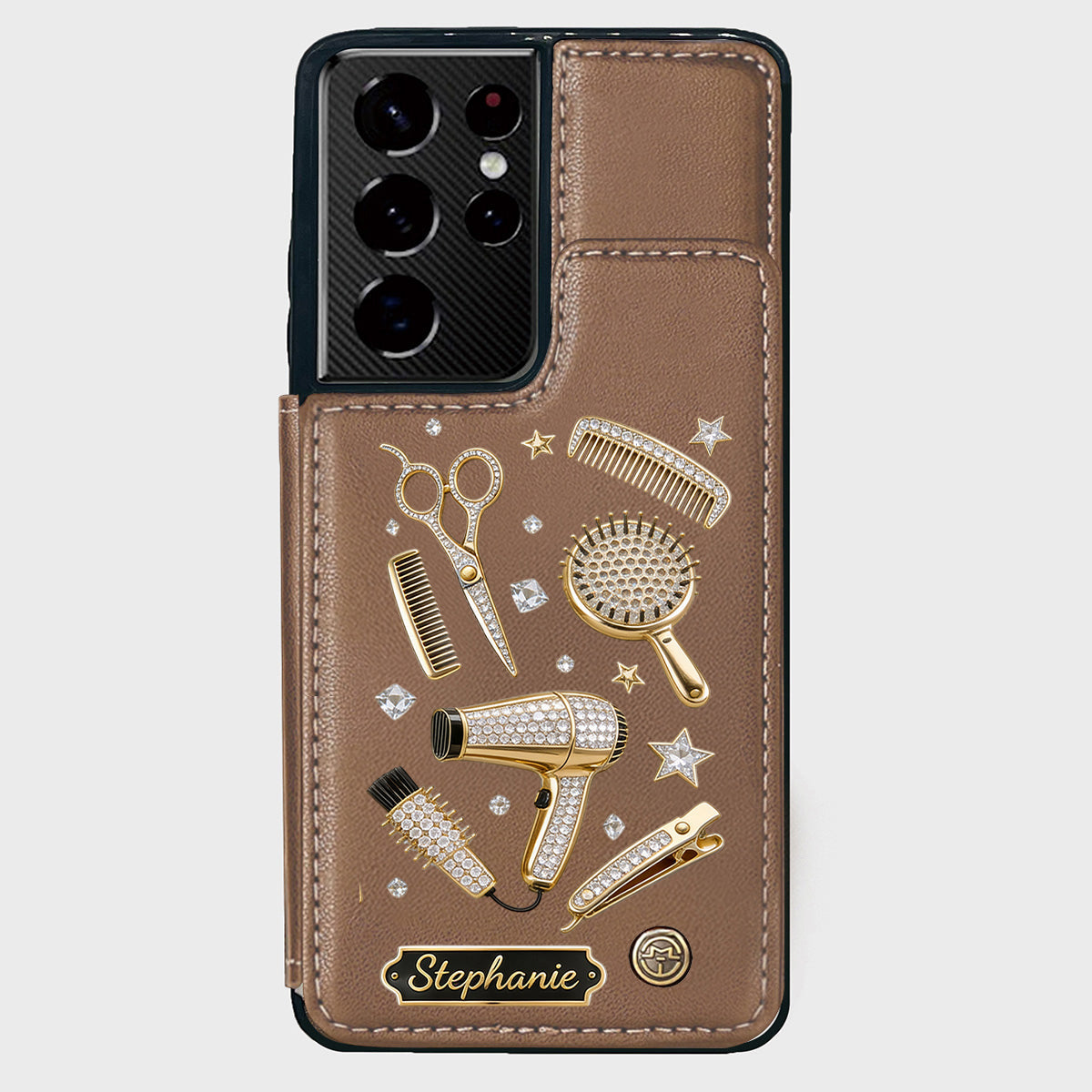 Hairdresser Scissors Salon Decor - Personalized Hairdresser Wallet Phone Case