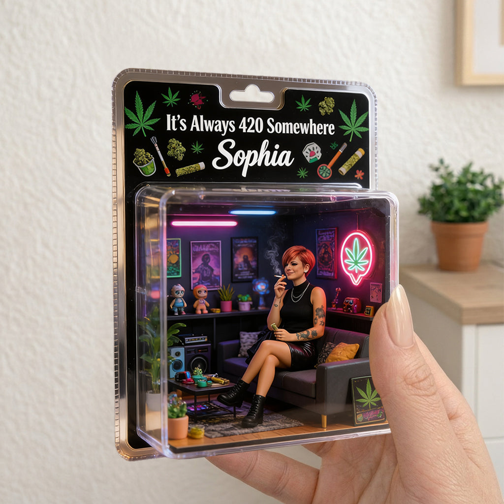 It's Always 420 Somewhere - Personalized Weed Acrylic Display Box
