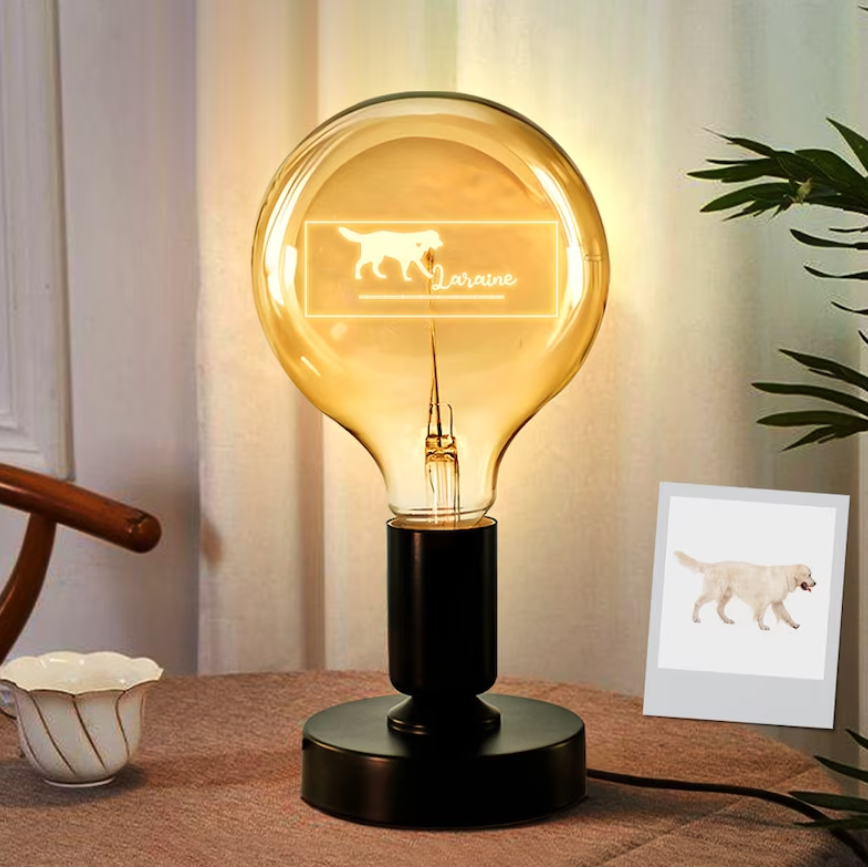 Any Photos - Personalized Dog Any Photo Light Bulbs Lamp