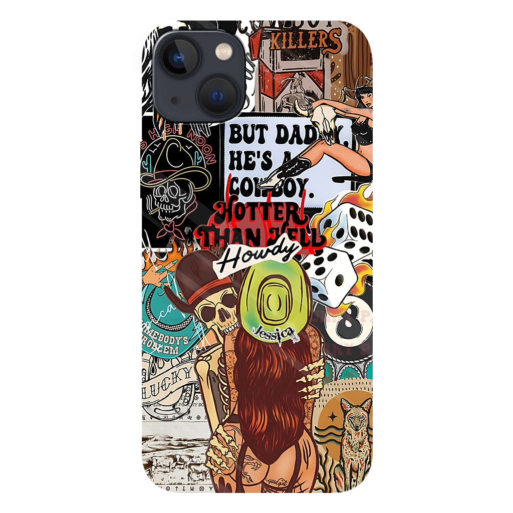 Howdy Cowgirl - Personalized Cowgirl Full Print Phone Case