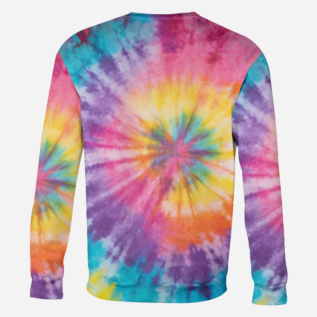 Custom Tie Dye Shirt For Dog Mom/ Dog Dad/ Cat Mom... - Personalized Dog All Over Shirt