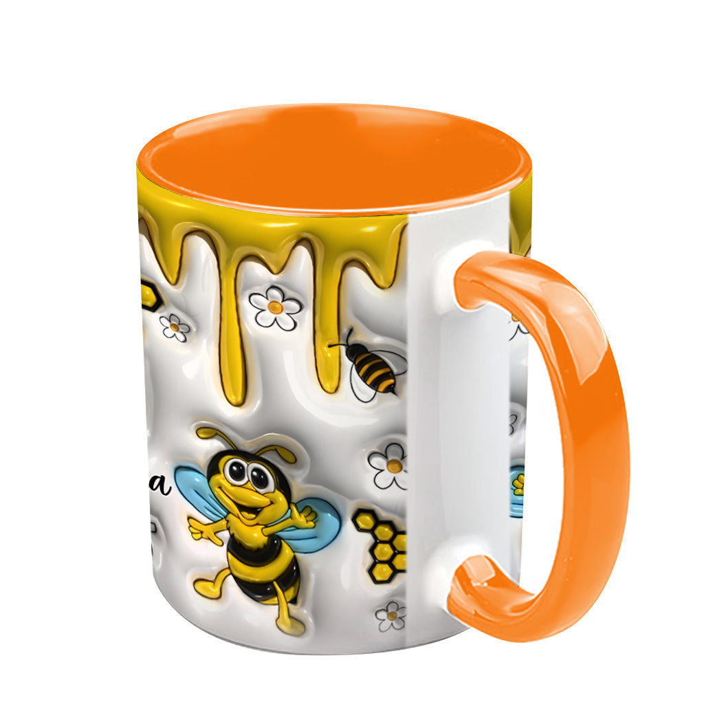 Cute Bees - Personalized Bee Accent Mug