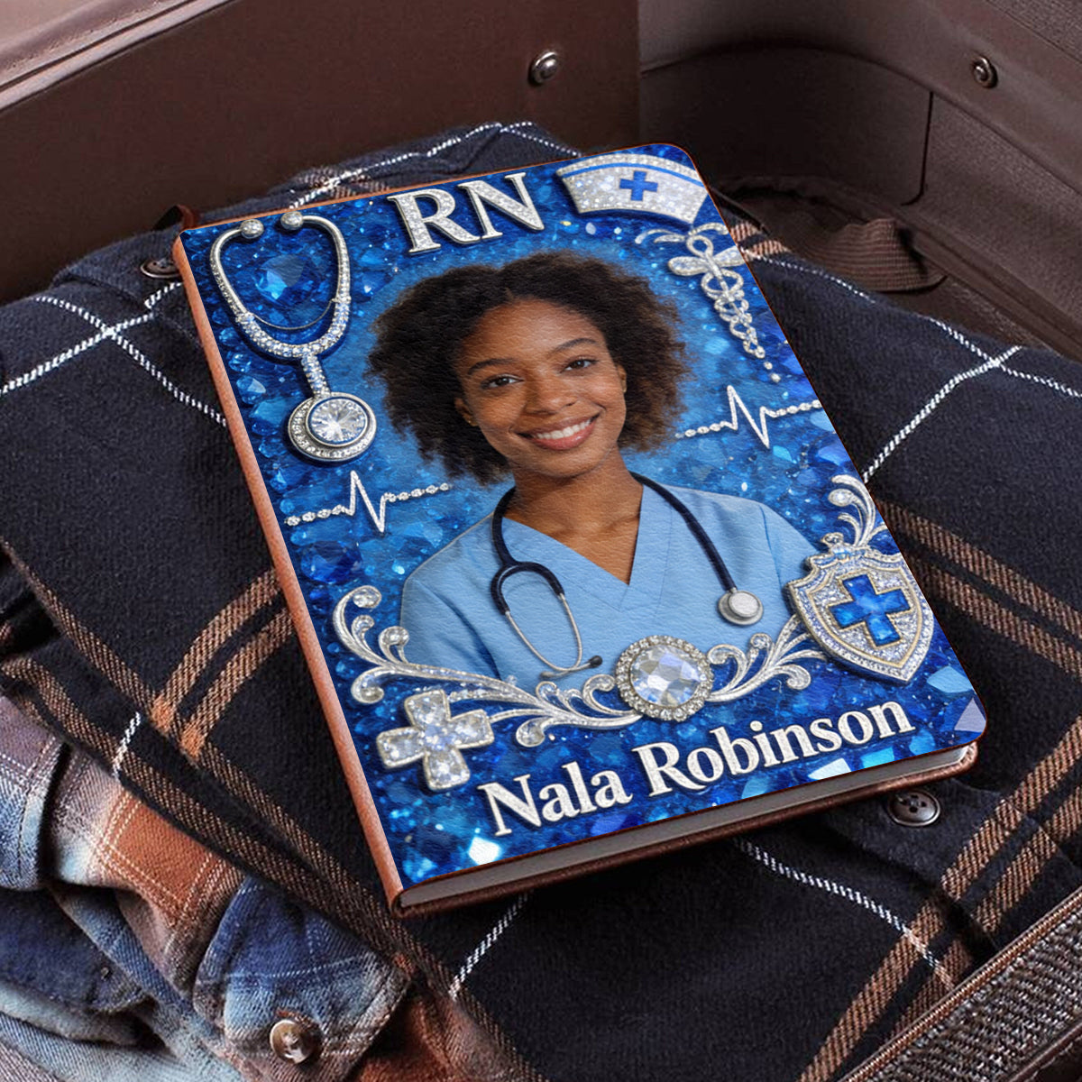 Custom Nurse Notebook - Personalized Nurse Leather Journal