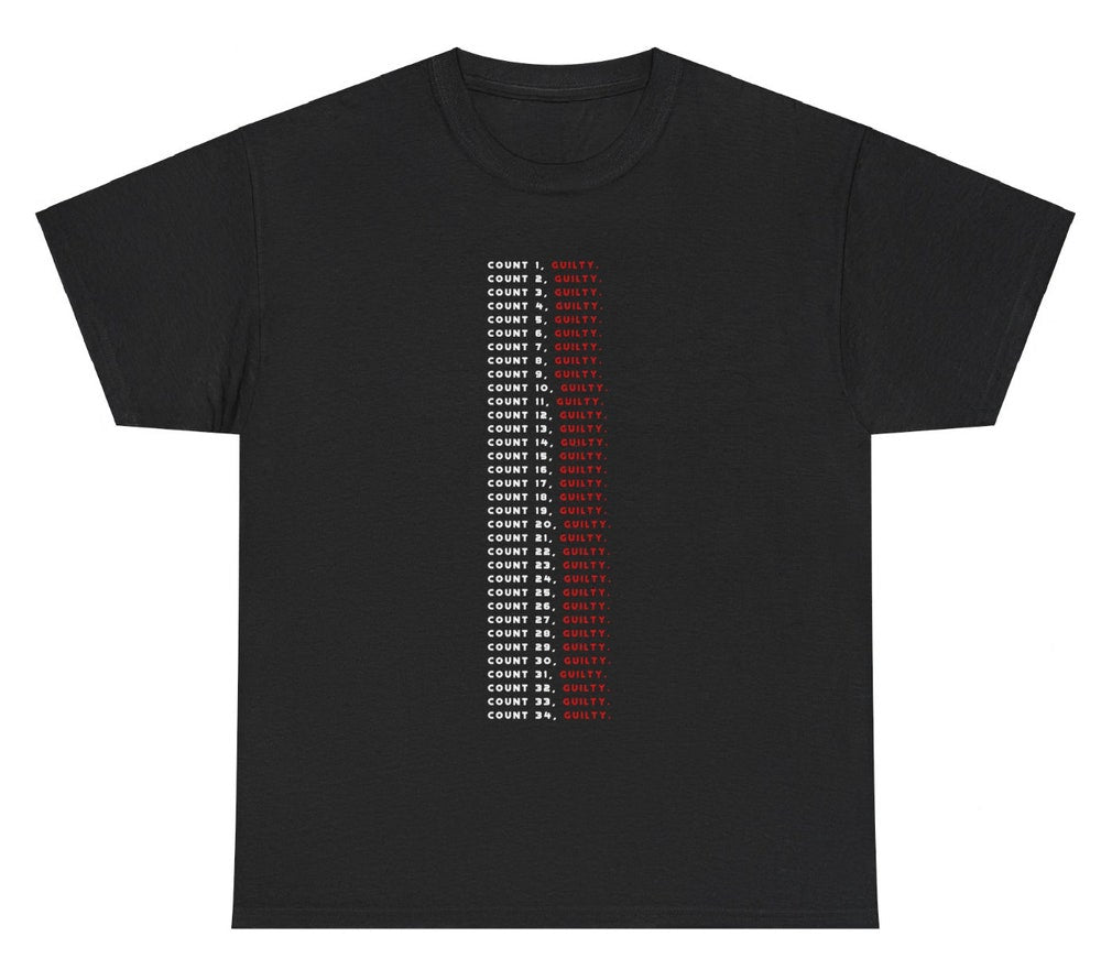 Trump Convicted T-Shirt, Gu1Lty Verdict On 34 Counts, 2024 Election Anti-Trump Shirt, Hush Money Trial Shirt, Donald Trump Felony Tee T-shirt & Hoodie