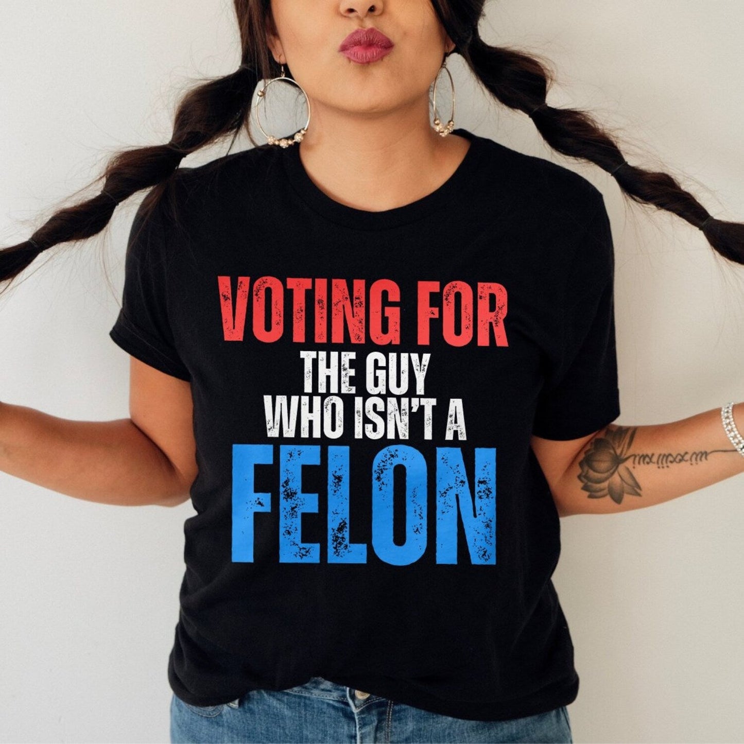 Vote for Joe T-Shirt, 2024 Political Shirt, Anti Trump Protest Tee, Political Humor, Liberal Historical Gift, Gu1Lty Verdict, President Felon T-shirt & Hoodie