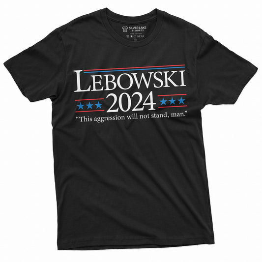 Men's Lebowski 2024 Shirt Funny Lebowski Quote Shirt Usa Politics 2024 Election Shirt Movie Inspired Pop Culture T-Shirt Political Shirts T-shirt & Hoodie