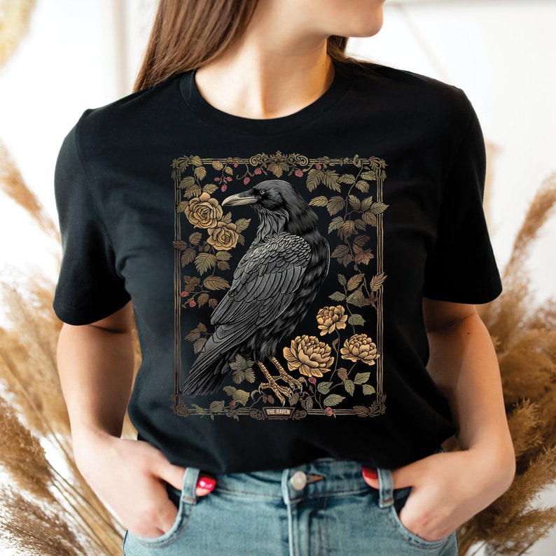 Vintage Raven - Halloween Halloween T-shirt & Hoodie 0924