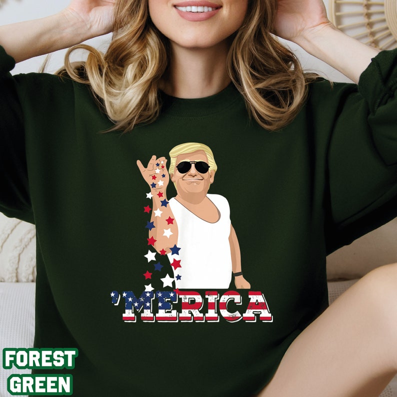 Trumpmugshot T-Shirt, Donald Trump Merica Shirt, Funny Trump Shirt Gifts, Political Tee T-shirt & Hoodie
