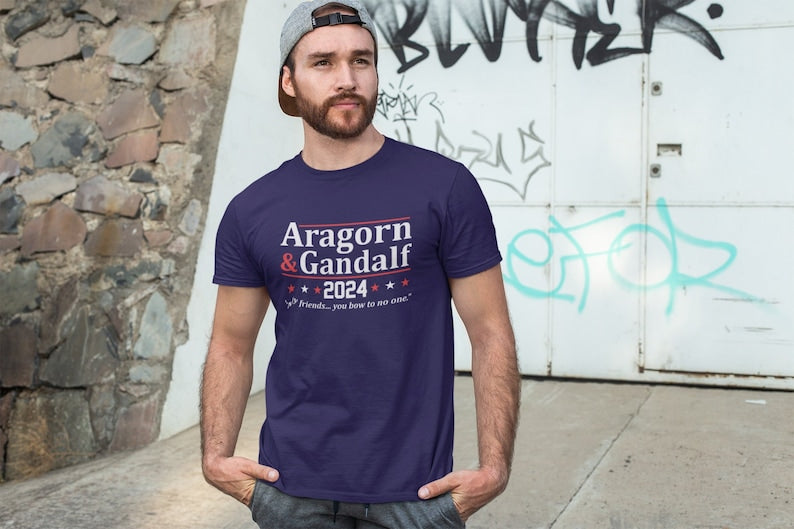 The Wizard Duo Election 2024 - You Bow To No One - funny book geek movie cosplay usa humor - XS-6X - Unisex soft T-shirt T-shirt & Hoodie