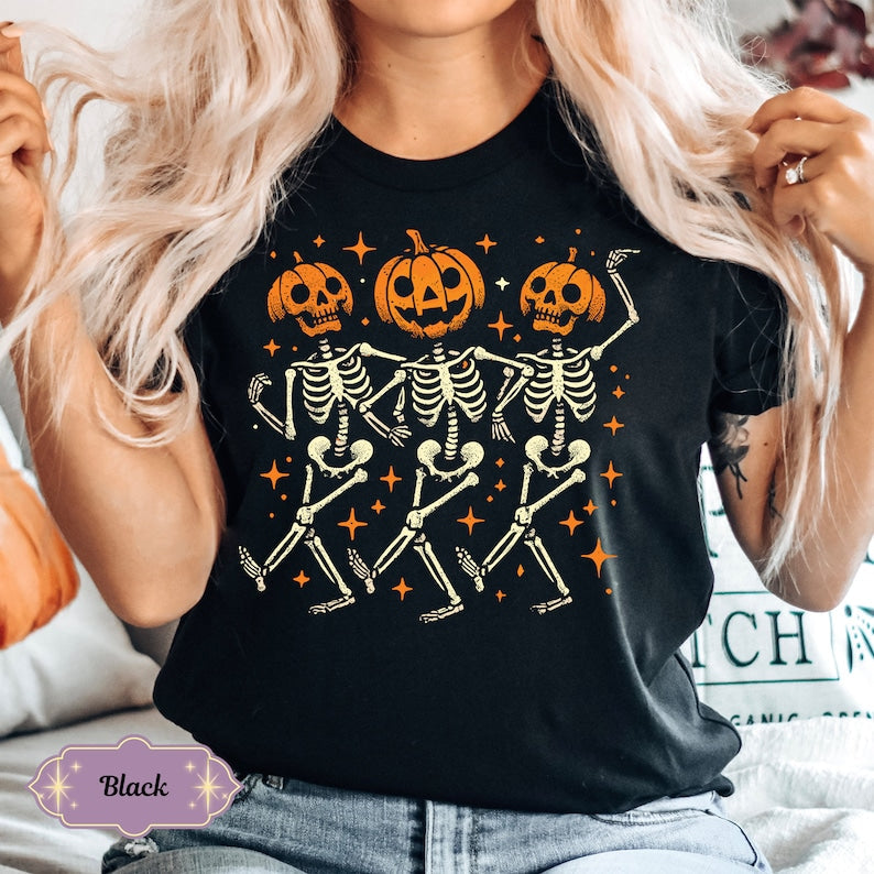 Pumpkin Skeleton Halloween Halloween T-shirt & Hoodie 0924