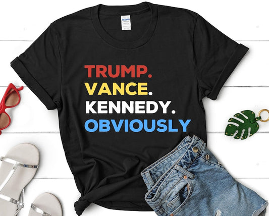Trump Vance Kennedy Obviously T-shirt & Hoodie 0924