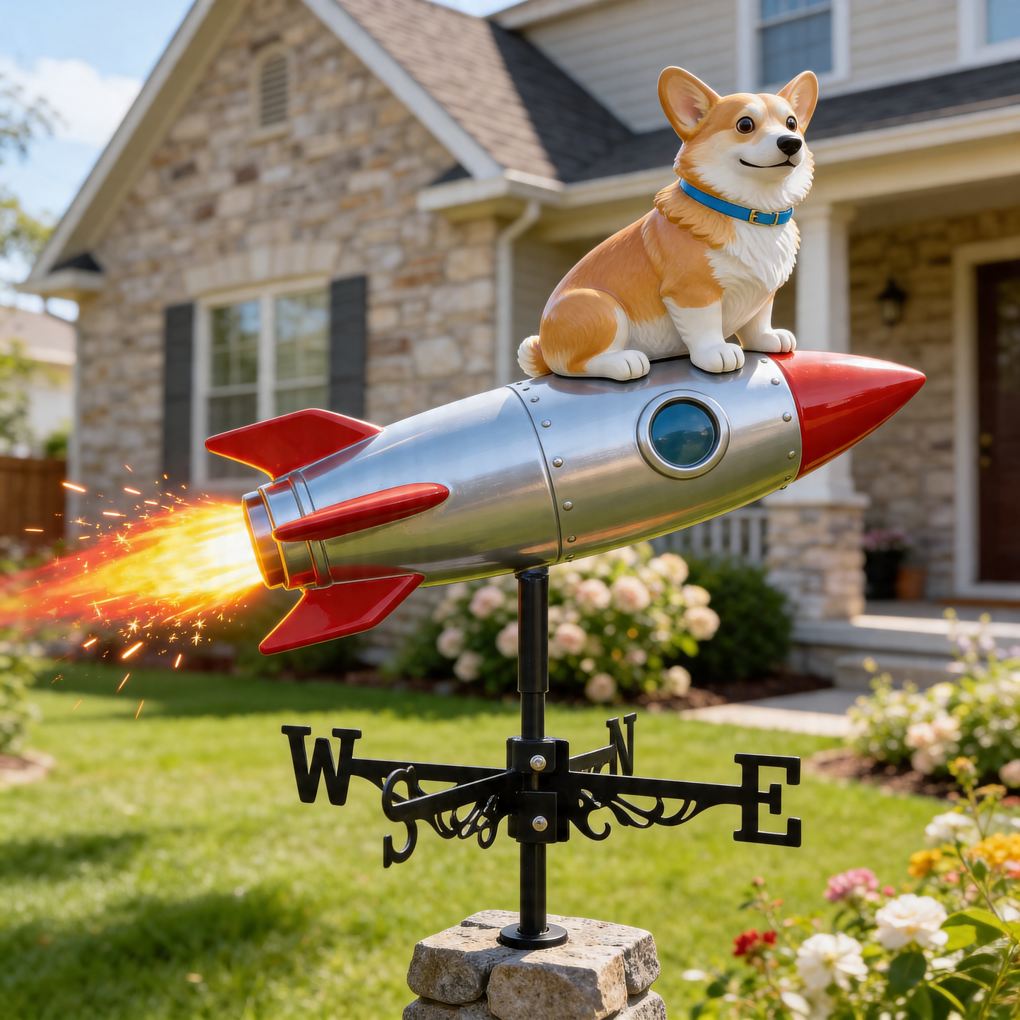 Pet Mom Gift, Dog Lovers Gift Idea - Personalized Dog Weather Vane