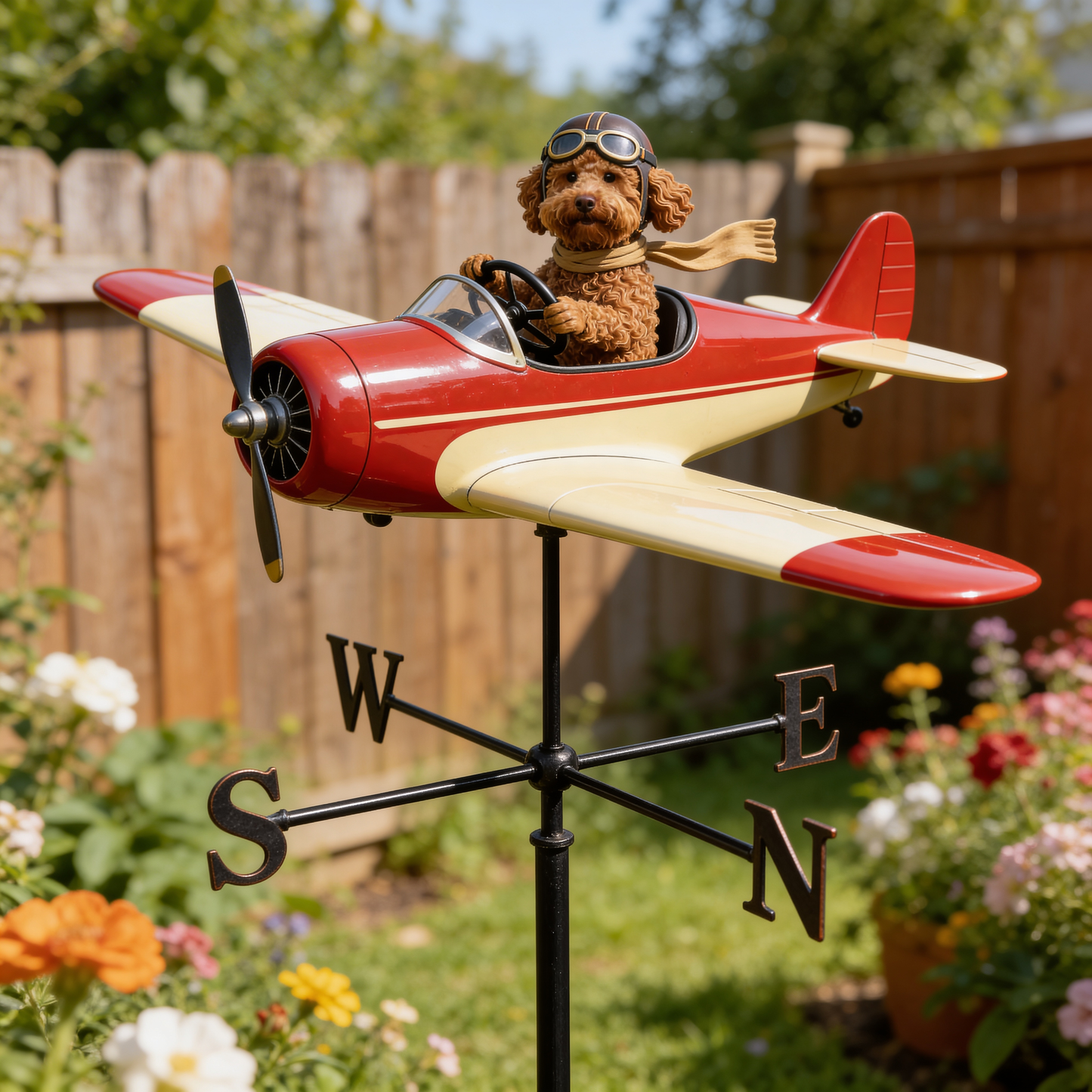 Must-have Item for Your Garden, Pet Lover Gift - Personalized Dog Weather Vane