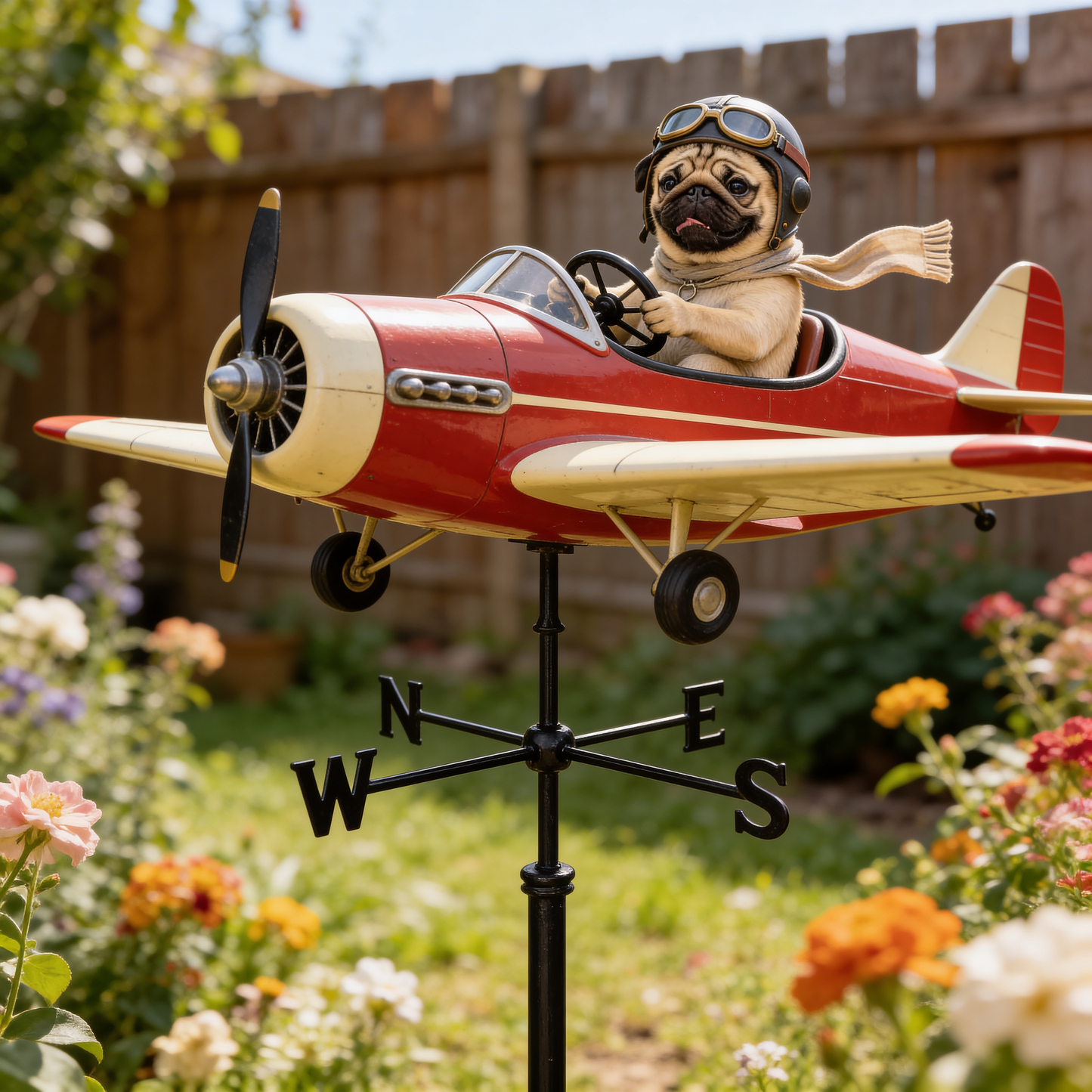 Must-have Item for Your Garden, Pet Lover Gift - Personalized Dog Weather Vane