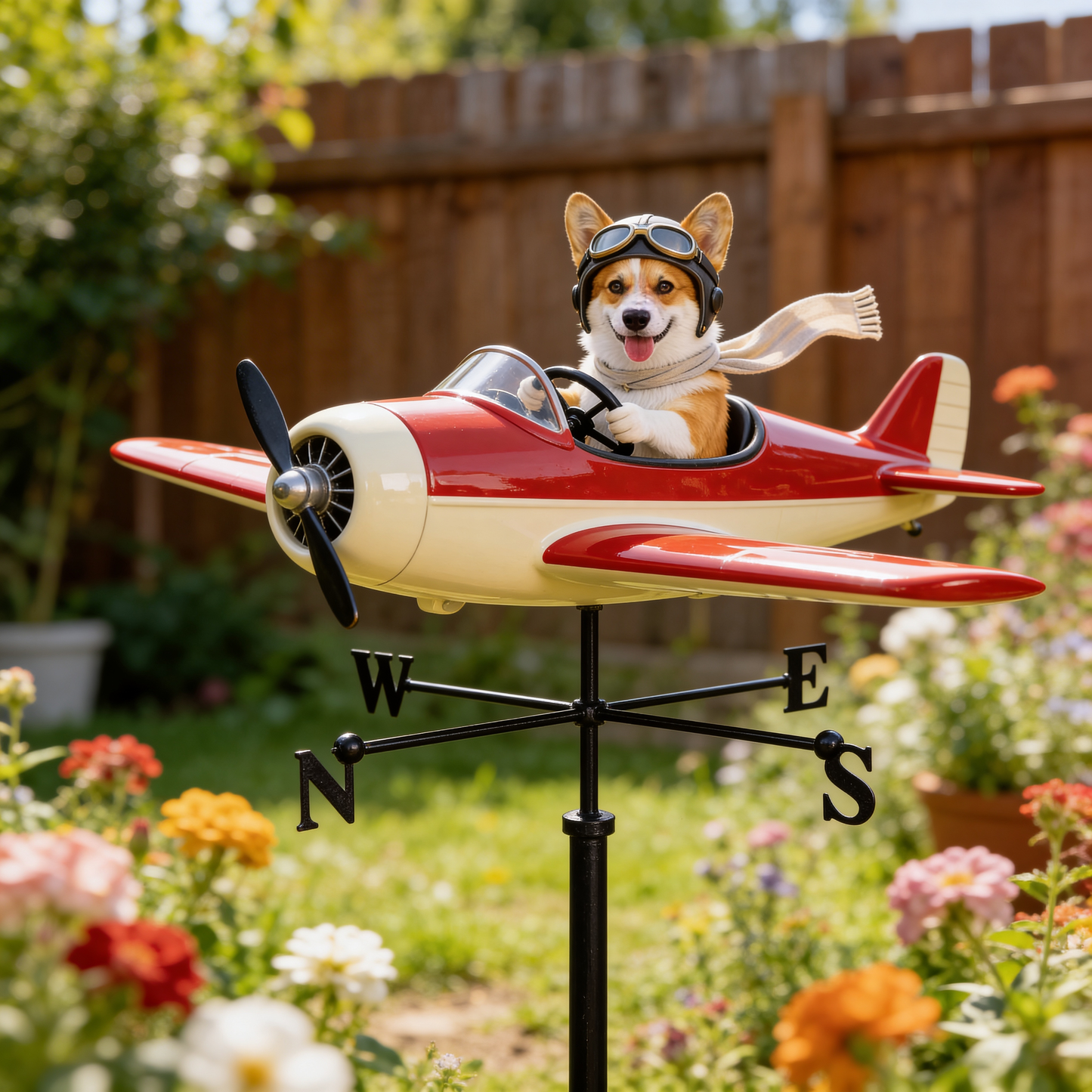 Must-have Item for Your Garden, Pet Lover Gift - Personalized Dog Weather Vane