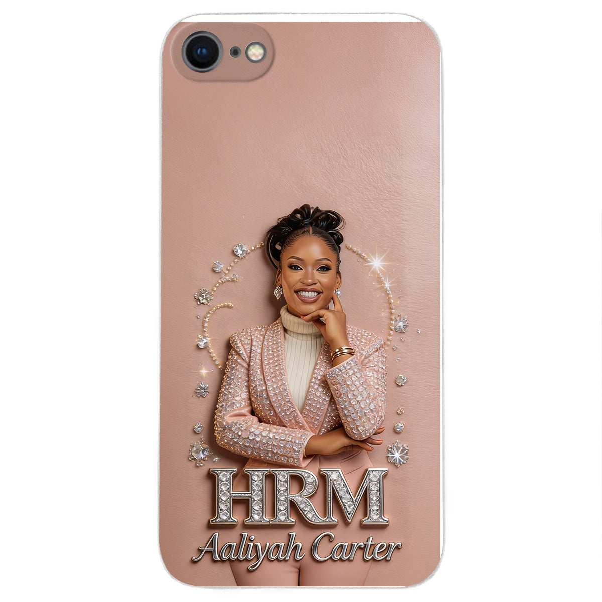 Office Decoration Custom Any Photo - Personalized Colleague 3D Embossed Leather Phone Case
