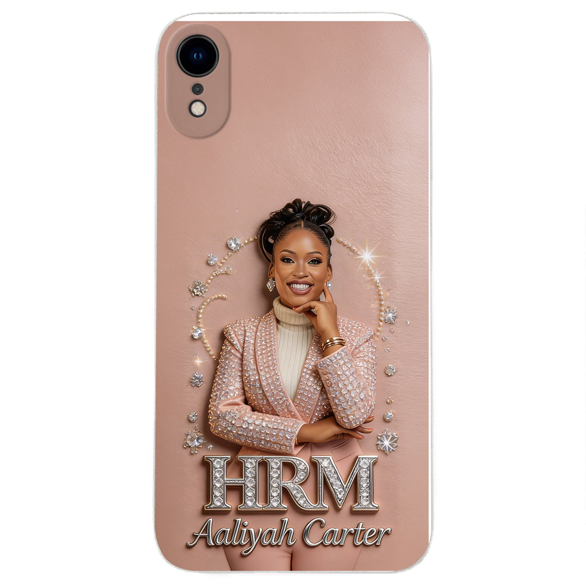 Office Decoration Custom Any Photo - Personalized Colleague 3D Embossed Leather Phone Case