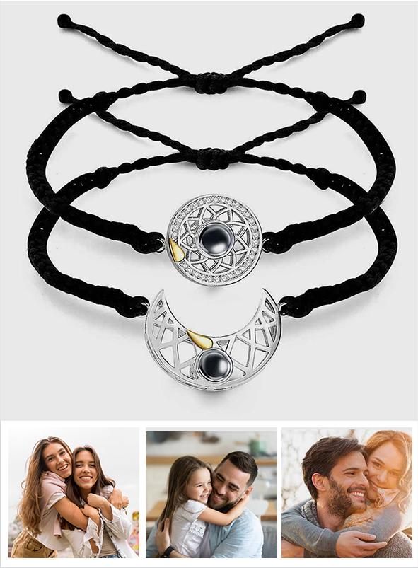 Sun And Moon - Personalized Photo Projection Bracelet
