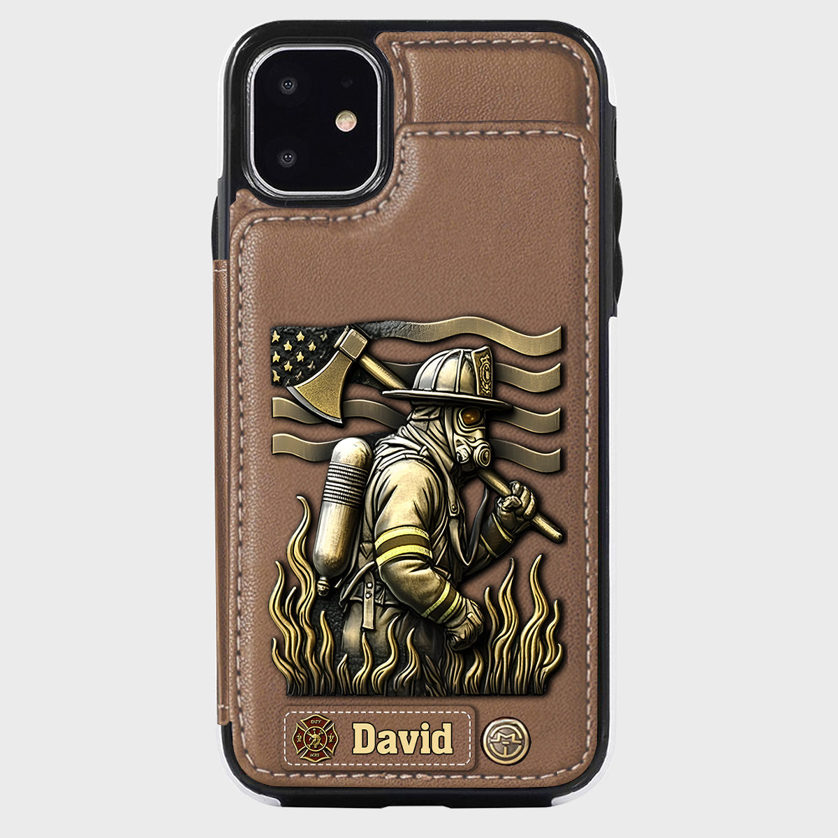 Proud Firefighter - Personalized Firefighter Wallet Phone Case