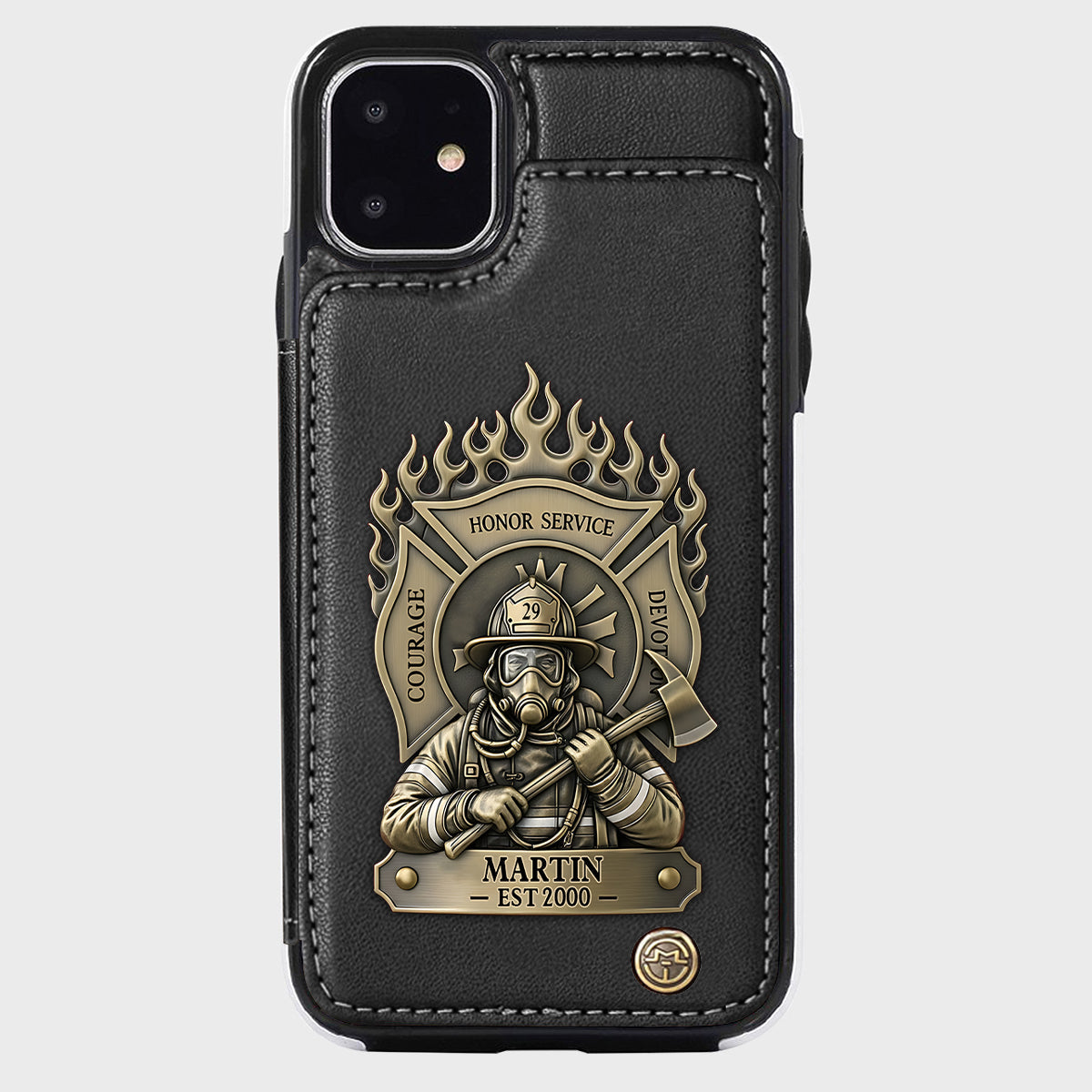 Proud Firefighter - Personalized Firefighter Wallet Phone Case