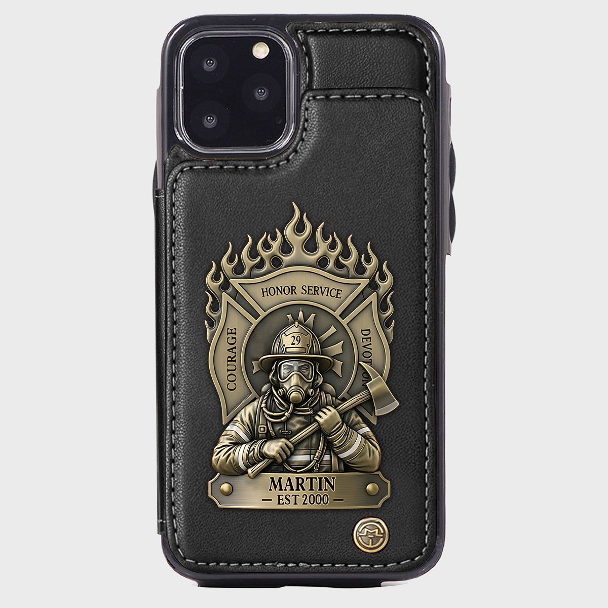 Proud Firefighter - Personalized Firefighter Wallet Phone Case