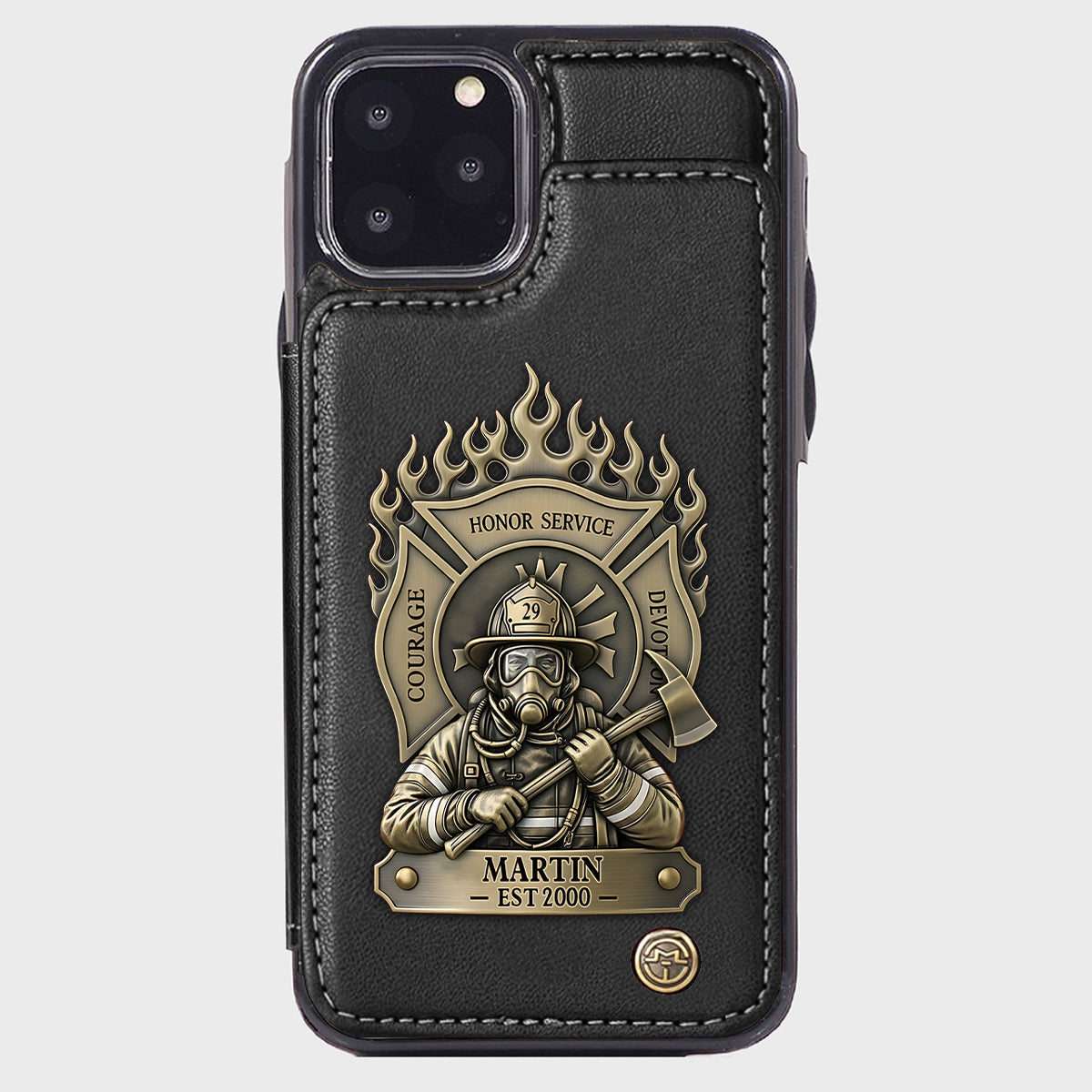 Proud Firefighter - Personalized Firefighter Wallet Phone Case