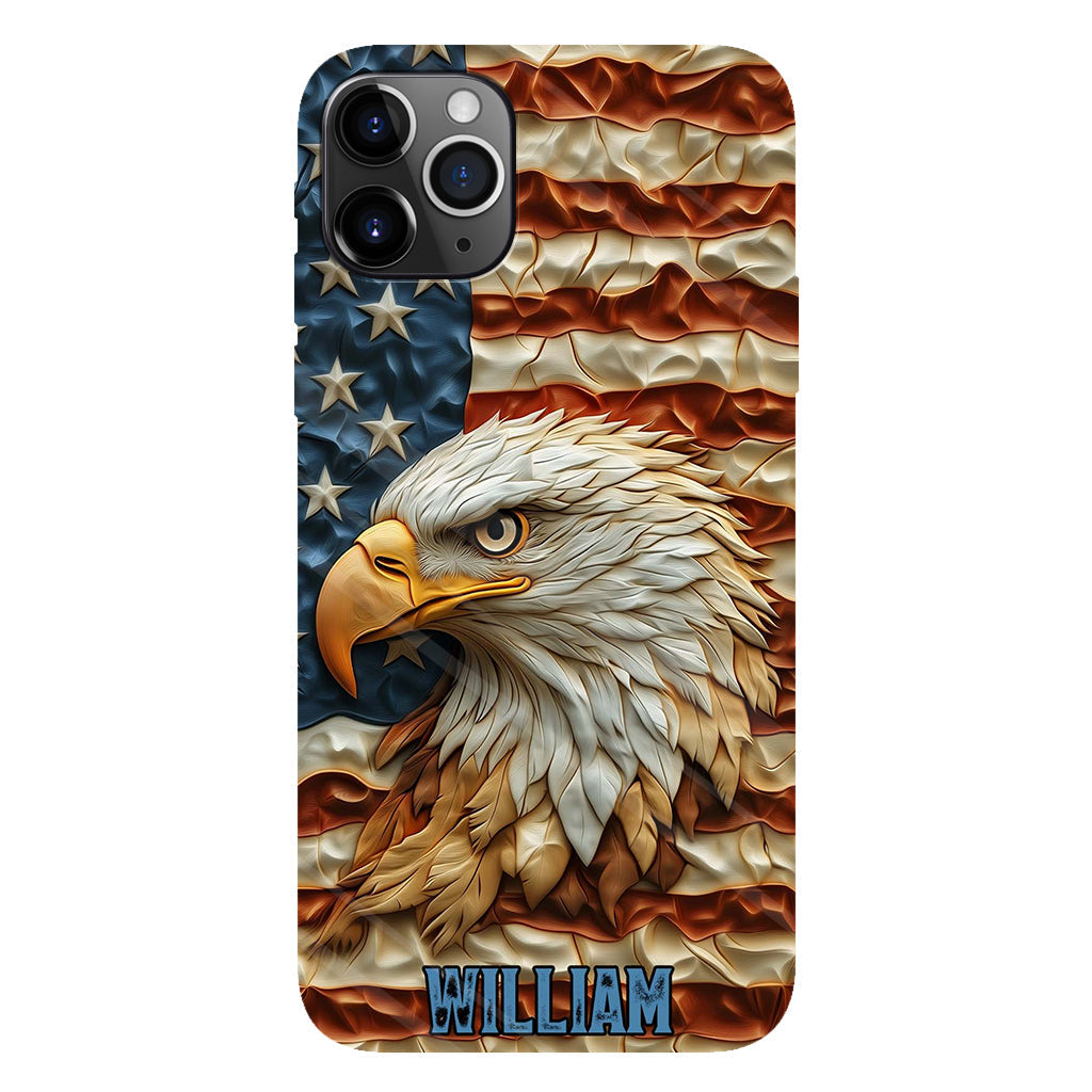 Strong Eagle - Personalized Bald Eagle Full Print Phone Case