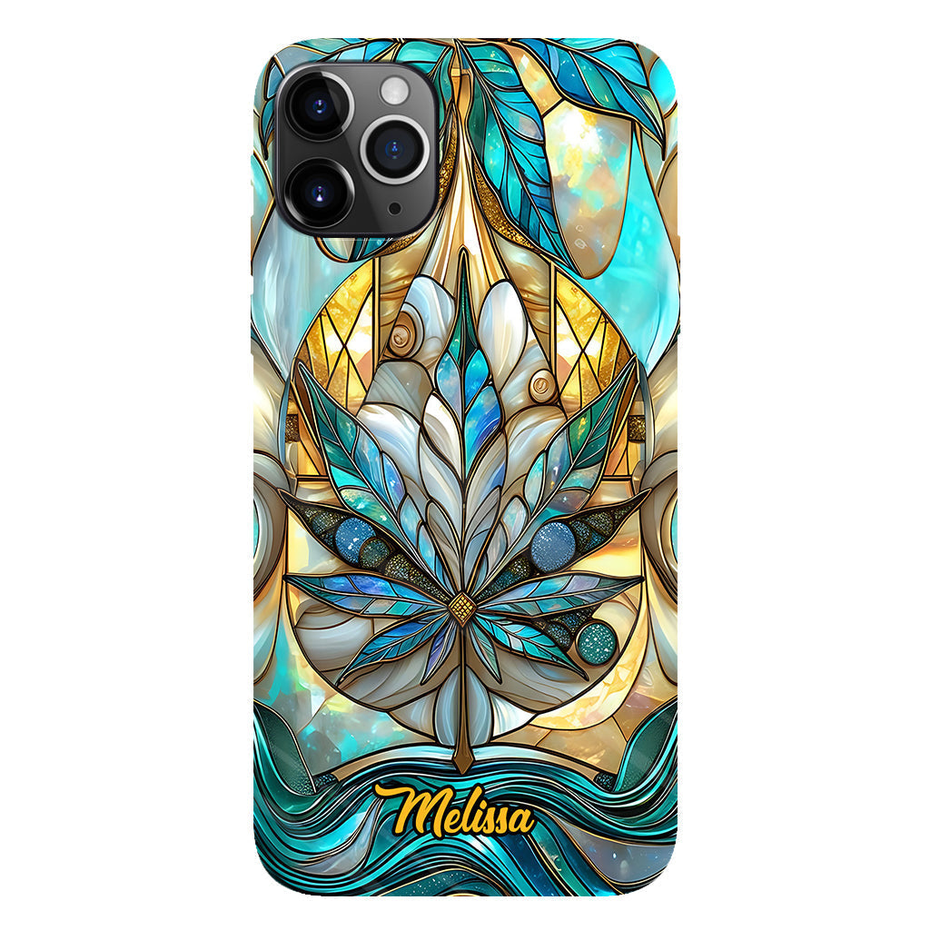 Stunning Leaf - Personalized Weed Full Print Phone Case