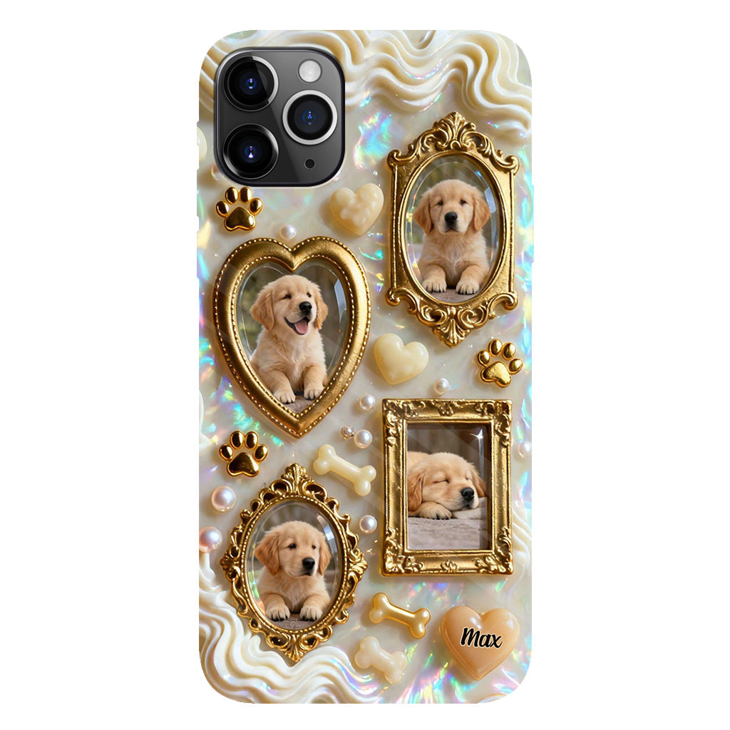 The Golden Gallery Case - Personalized Dog Clear Phone Case